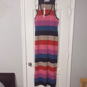 Trina Turk Multicolor Striped Maxi Dress
